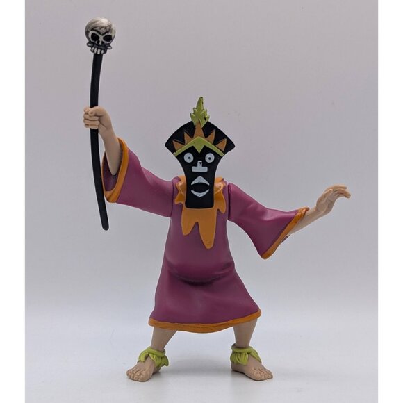 Scooby Doo Witch Doctor Hanna Barbera Monster Ghost 4 1/2" Figure With Staff - Picture 1 of 3